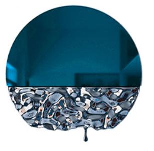 Stainless steel wall art project design detail