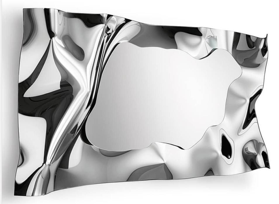 Stainless steel wall art project design detail