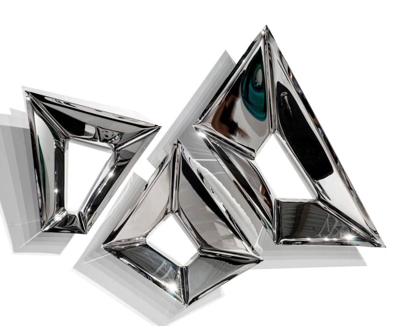Stainless steel wall art project design detail