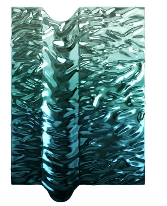 Stainless steel wall art project design detail