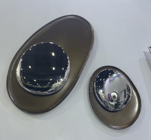 Stainless steel wall art project design detail