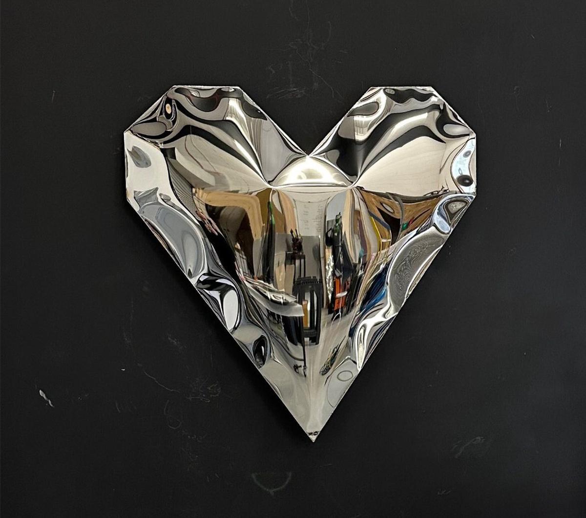 Stainless steel wall art project design detail