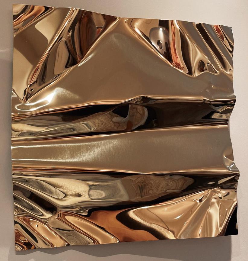 Stainless steel wall art project design detail