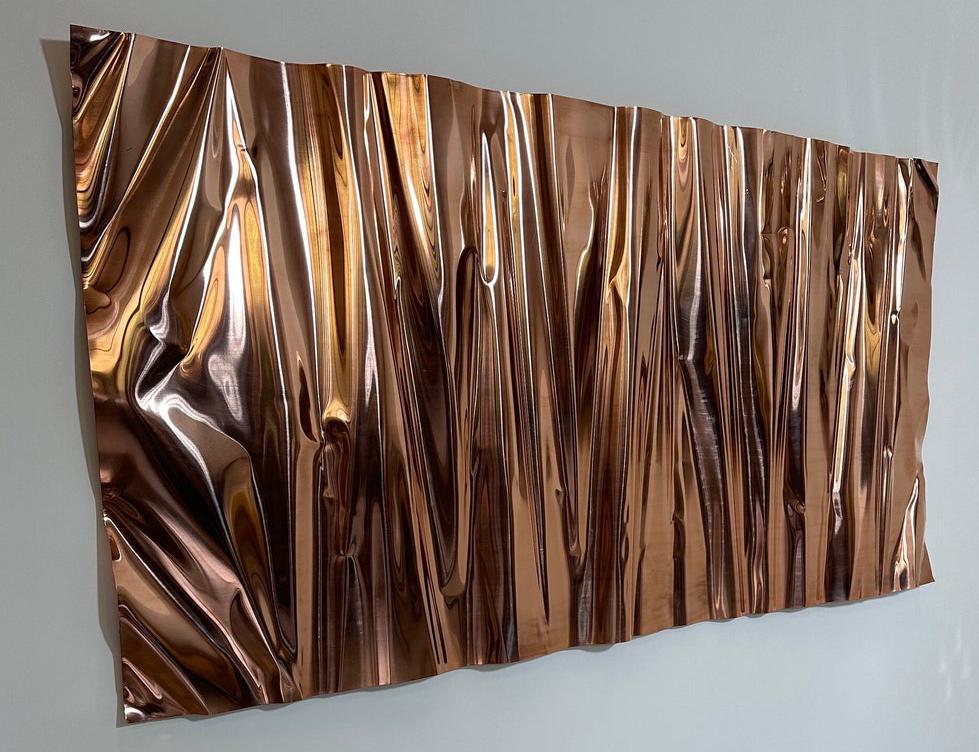 Stainless steel wall art project design detail