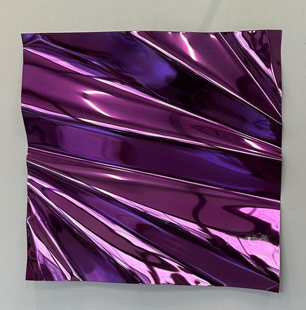 Stainless steel wall art project design detail
