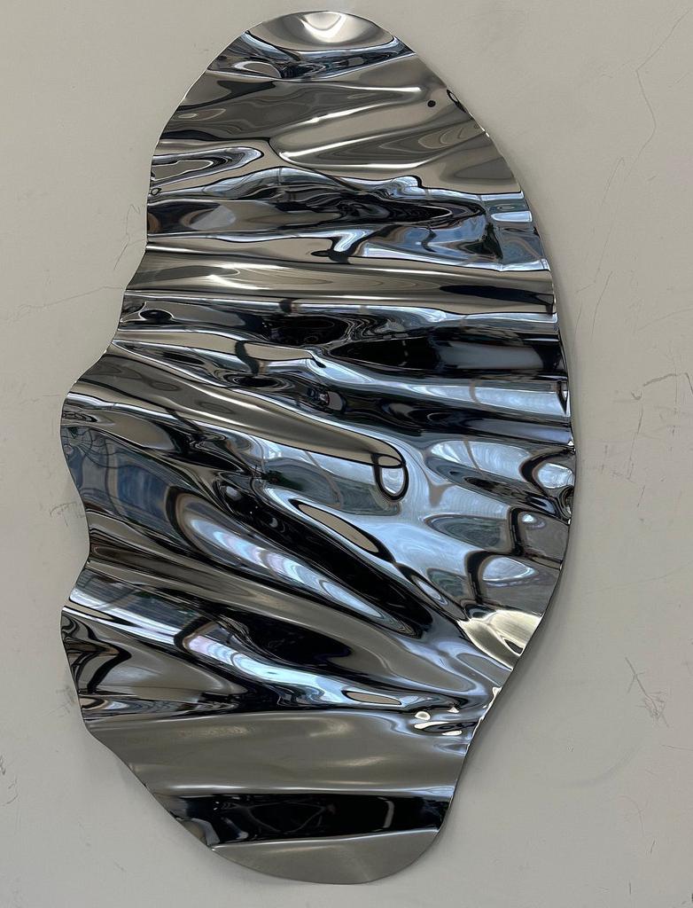 Stainless steel wall art project design detail