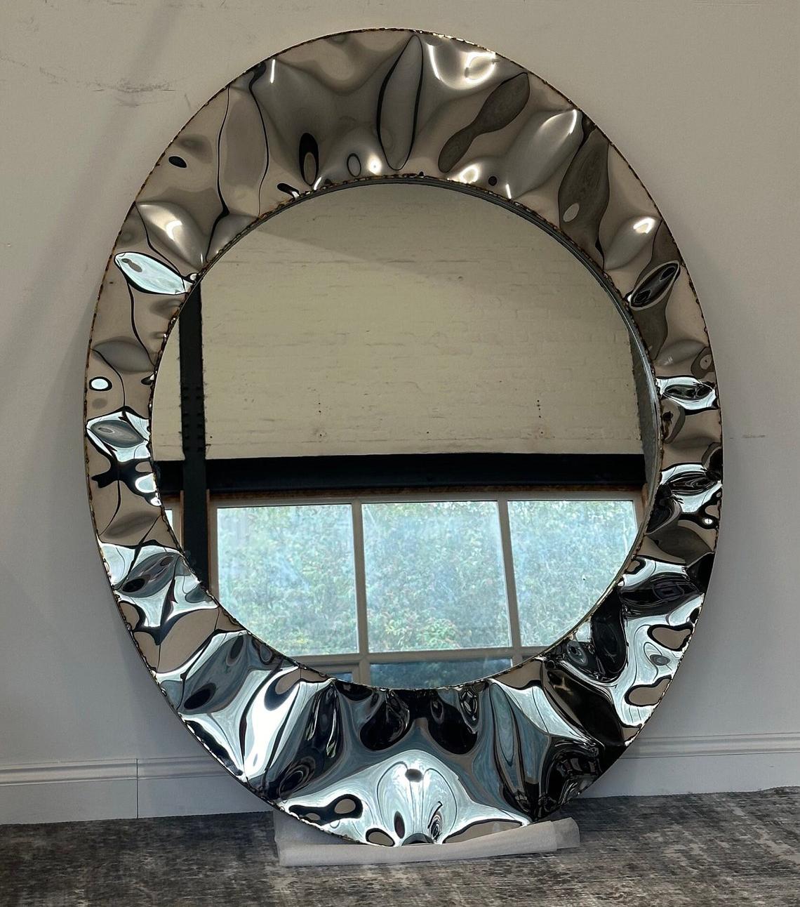 Stainless steel wall art project design detail