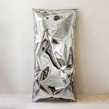 Stainless steel wall art project design detail