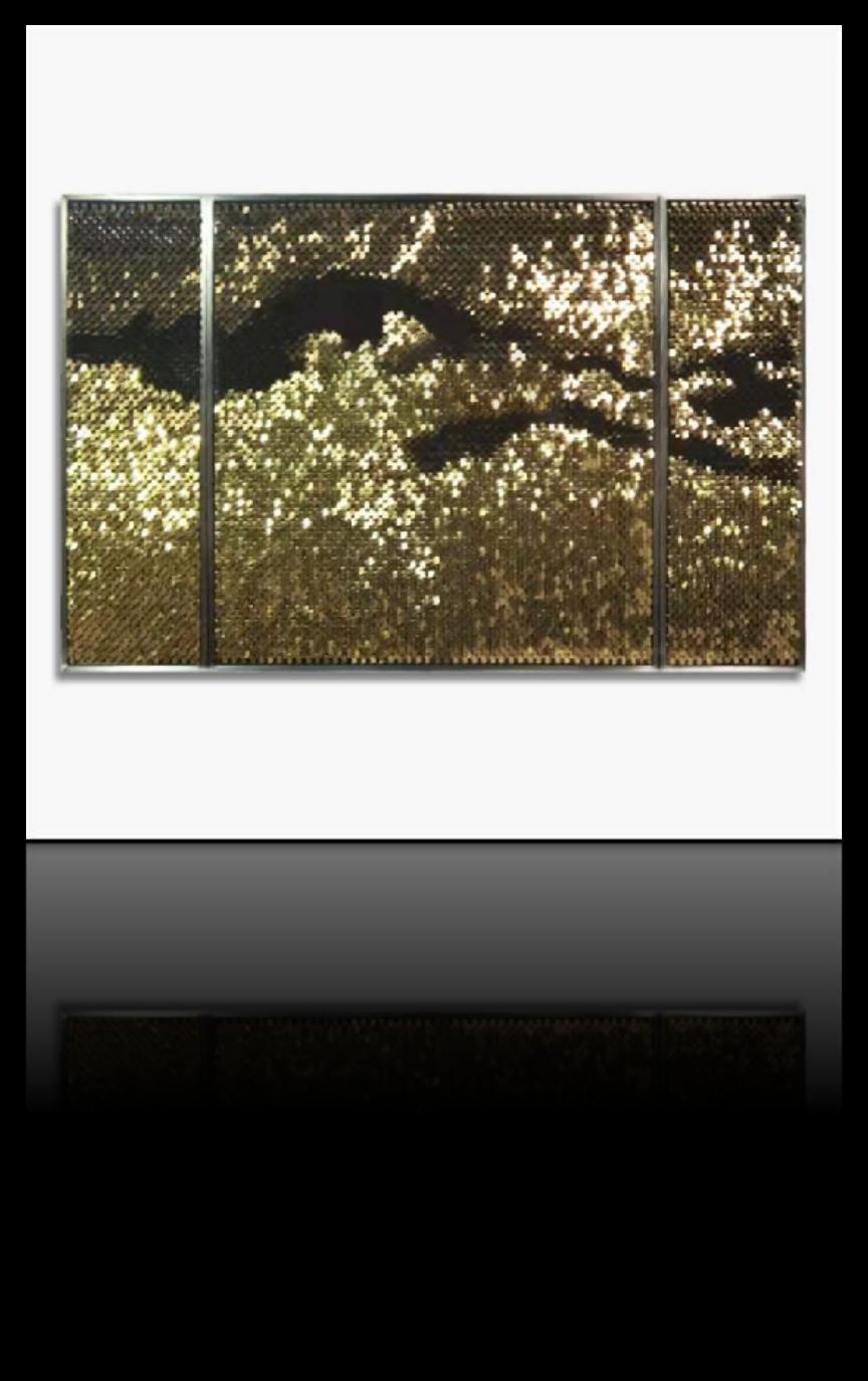 Stainless steel wall art project design detail