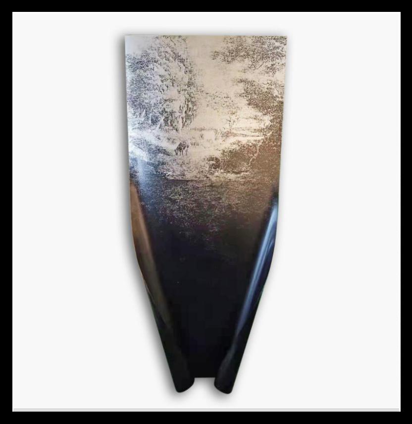 Stainless steel wall art project design detail