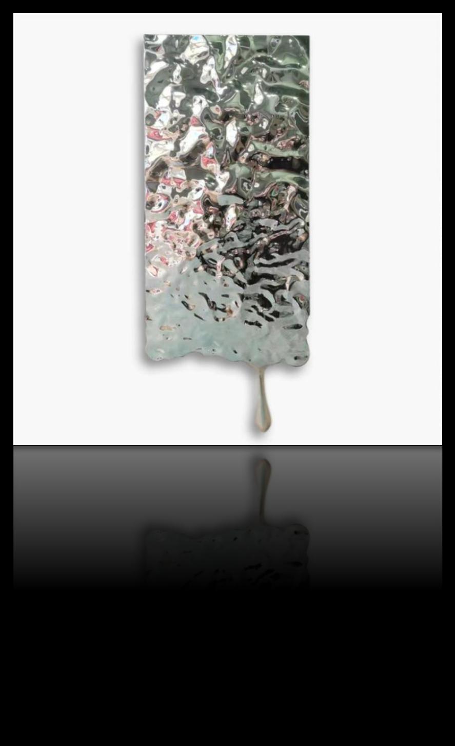 Stainless steel wall art project design detail