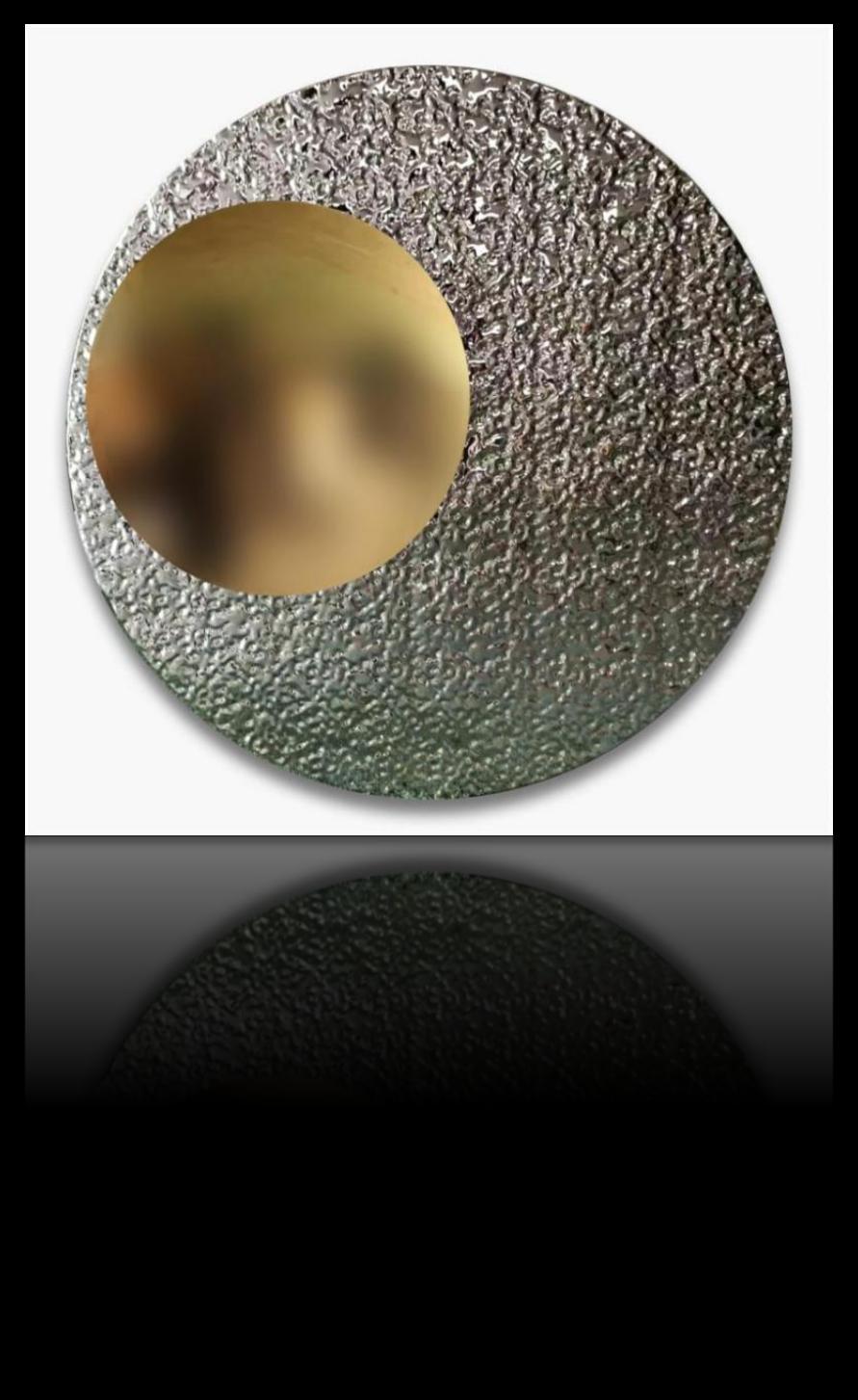 Stainless steel wall art project design detail