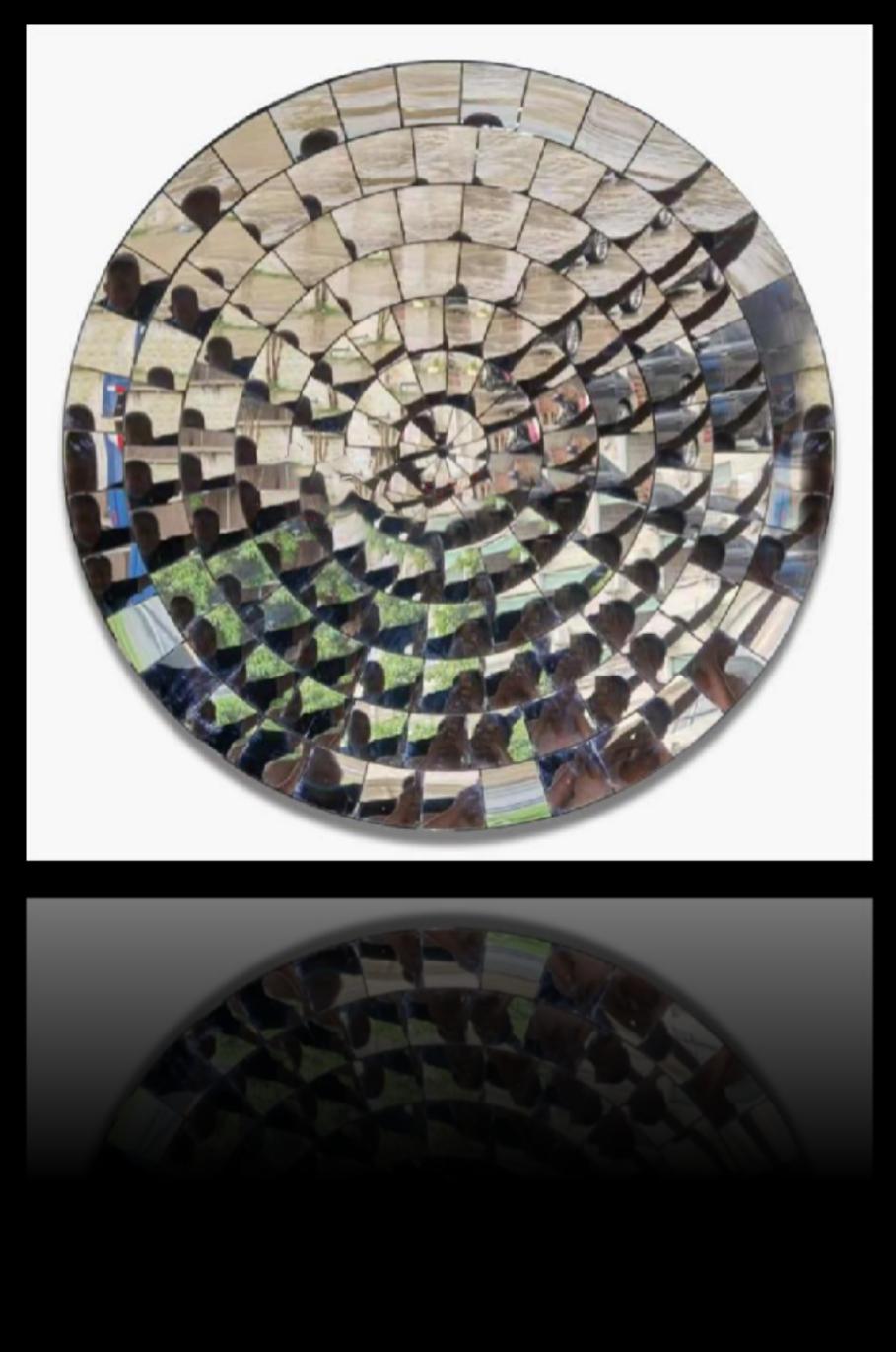 Stainless steel wall art project design detail