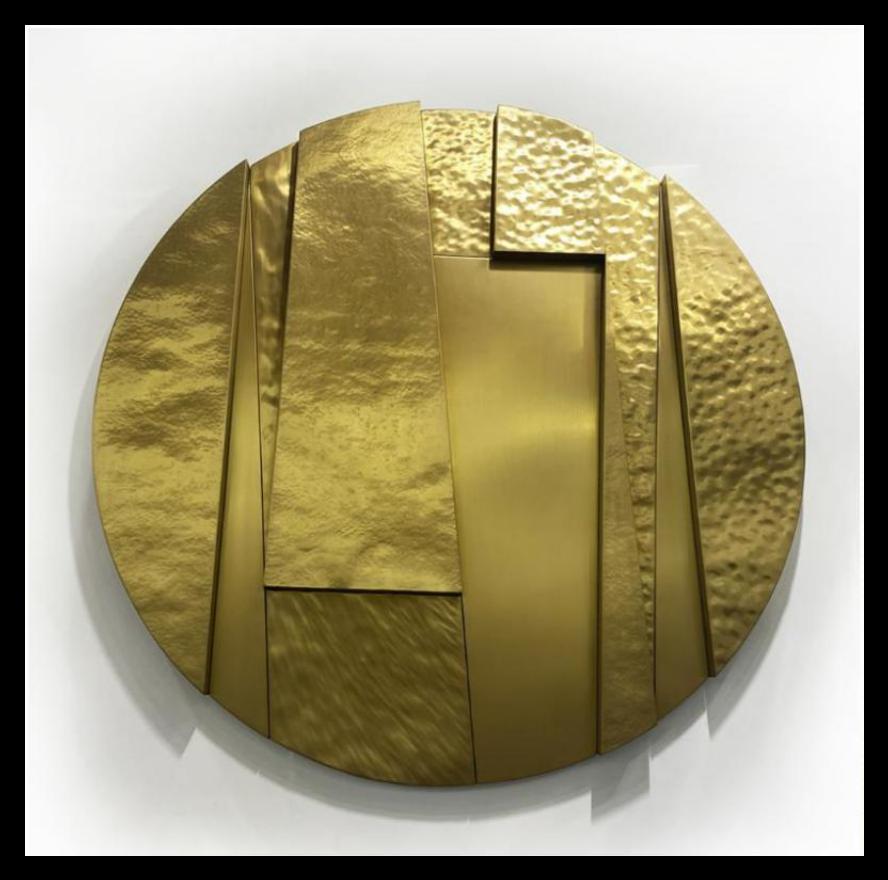 Stainless steel wall art project design detail