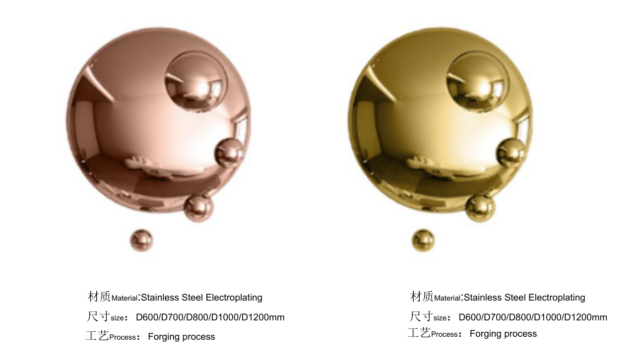 Stainless steel wall art catalogue spread