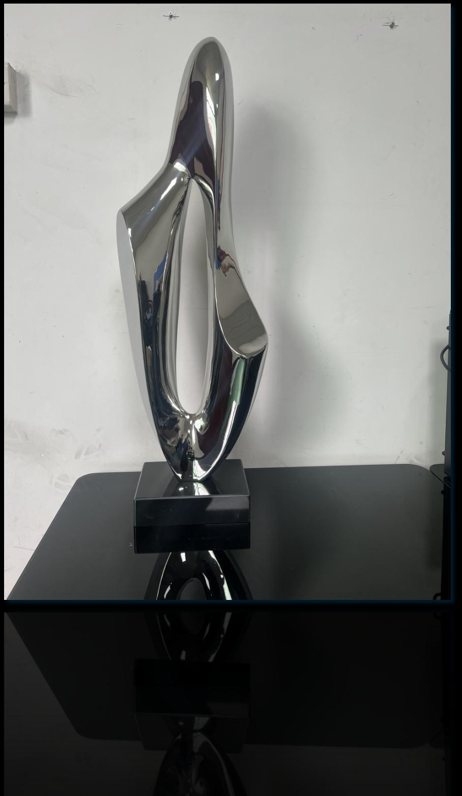 Architectural stainless steel sculpture project design detail