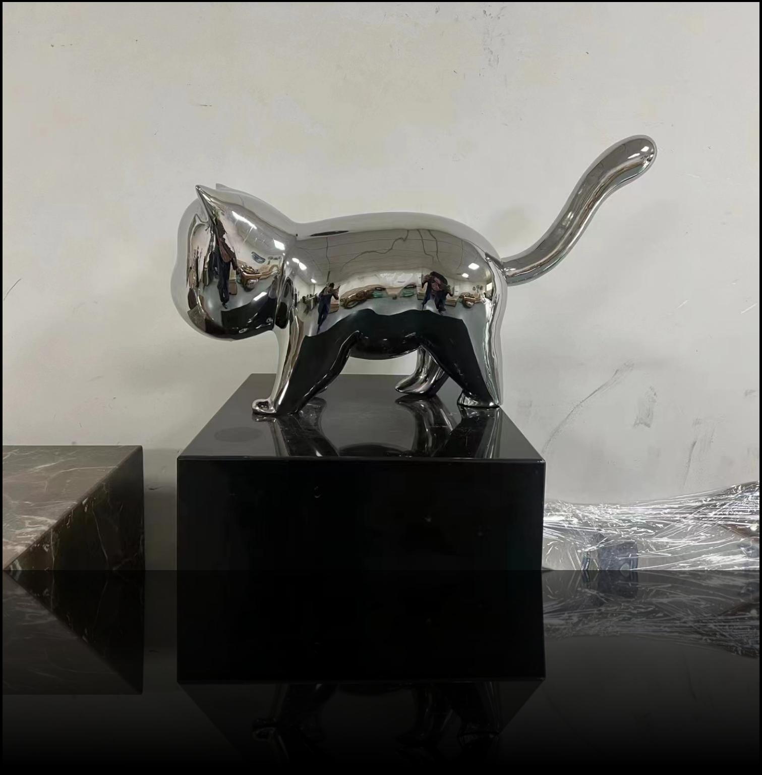 Architectural stainless steel sculpture project design detail