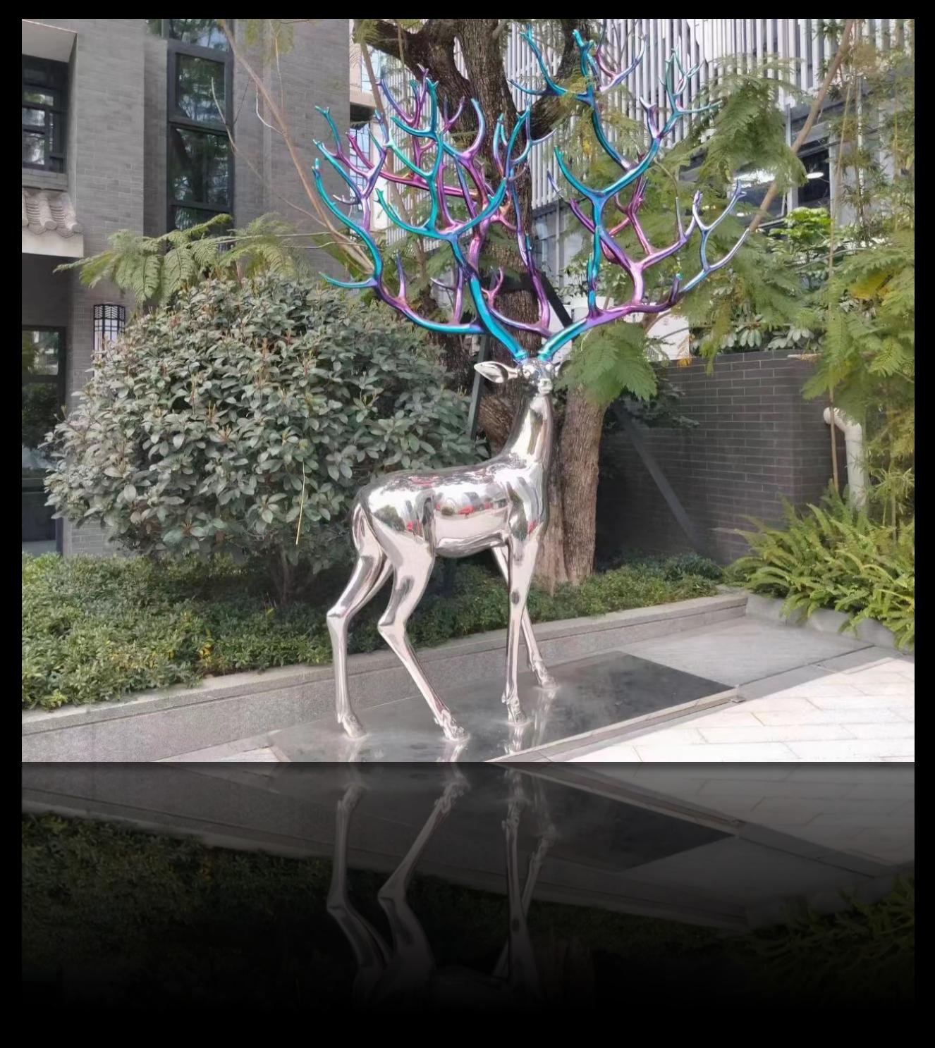 Architectural stainless steel sculpture project design detail