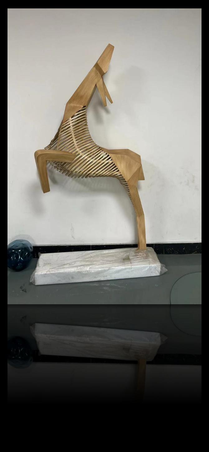 Architectural stainless steel sculpture project design detail