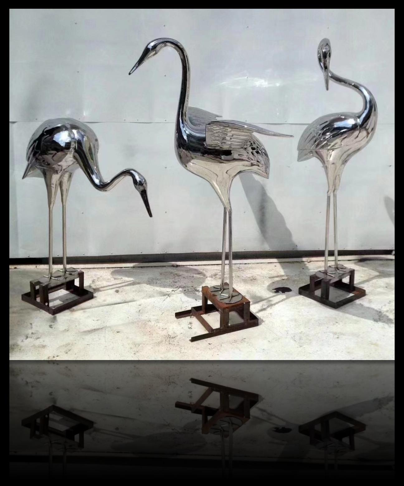 Architectural stainless steel sculpture project design detail