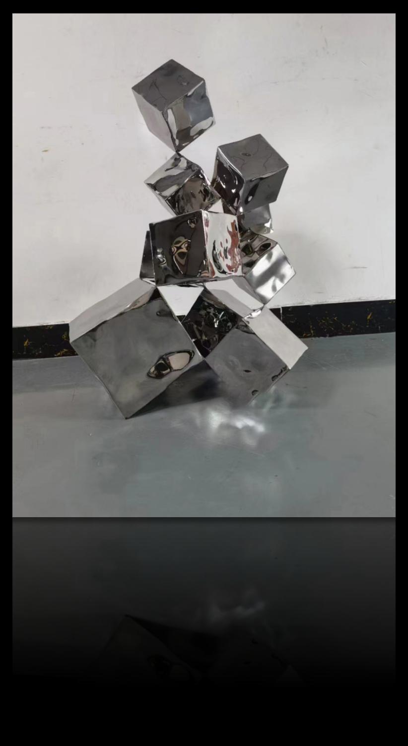 Architectural stainless steel sculpture project design detail