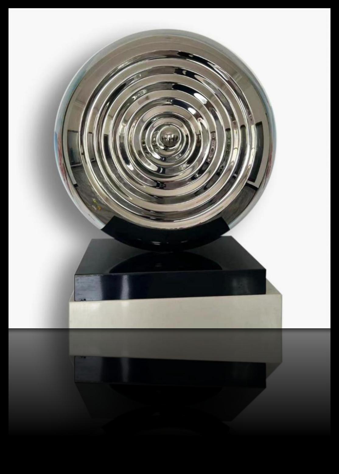 Architectural stainless steel sculpture project design detail