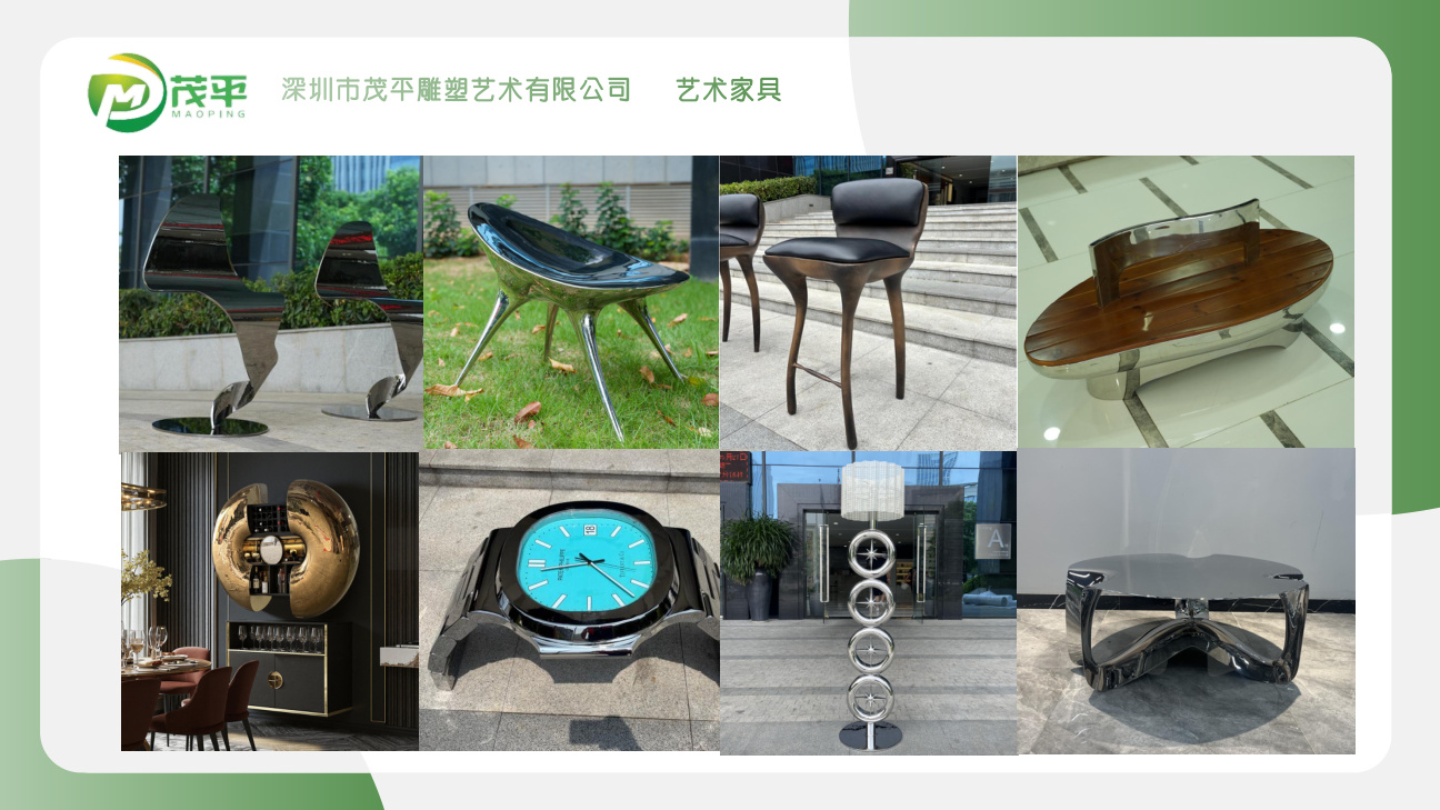 Custom sculpture selection catalogue spread