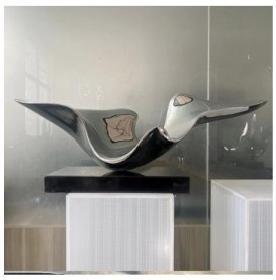 Decorative objects and wall art project design detail