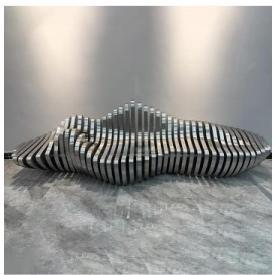 Decorative objects and wall art project design detail