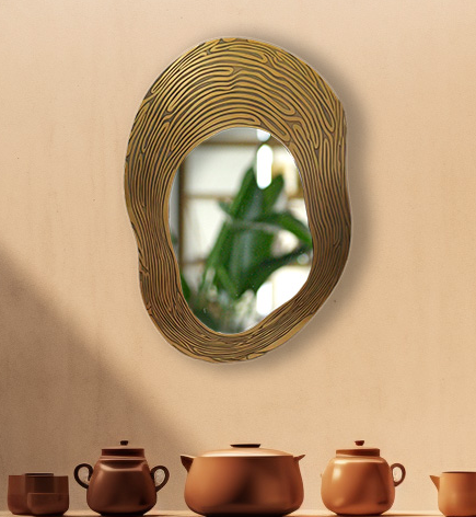 Decorative objects and wall art project design detail