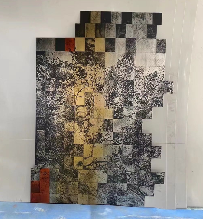 Decorative objects and wall art project design detail