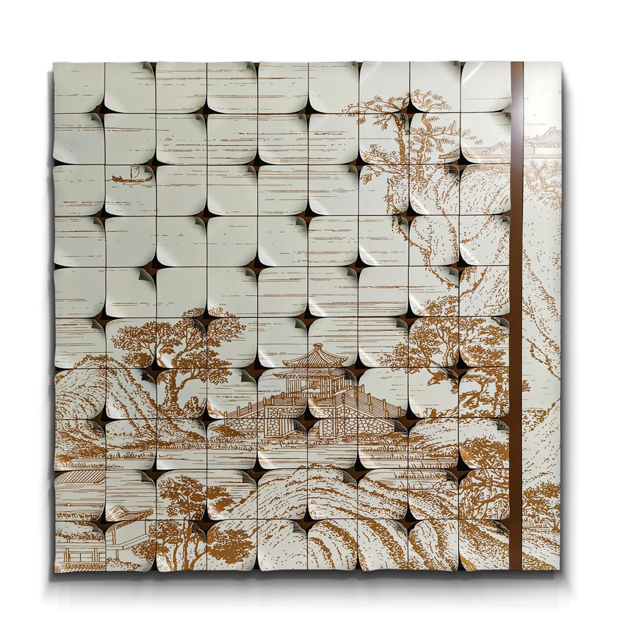 Decorative objects and wall art project design detail