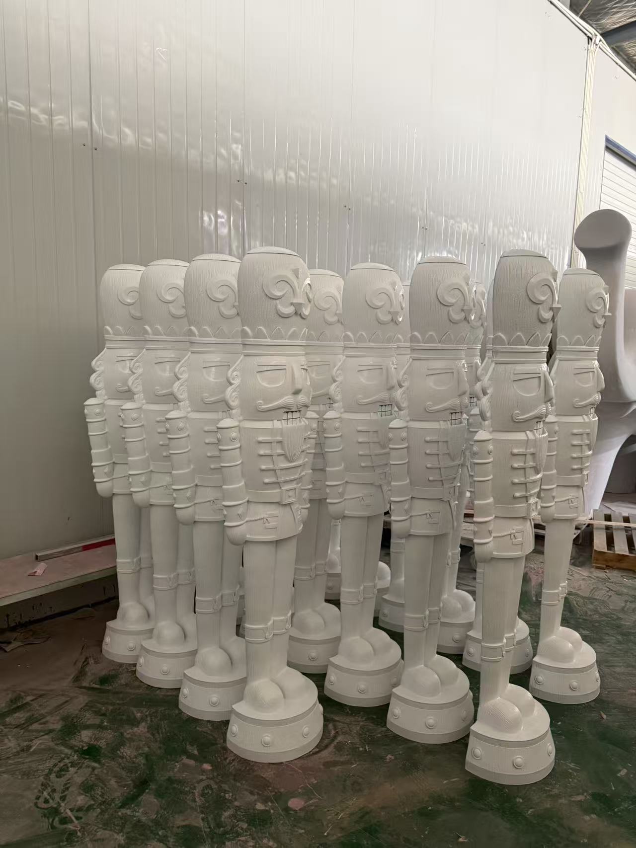 Character and IP sculpture in its original project or workshop setting