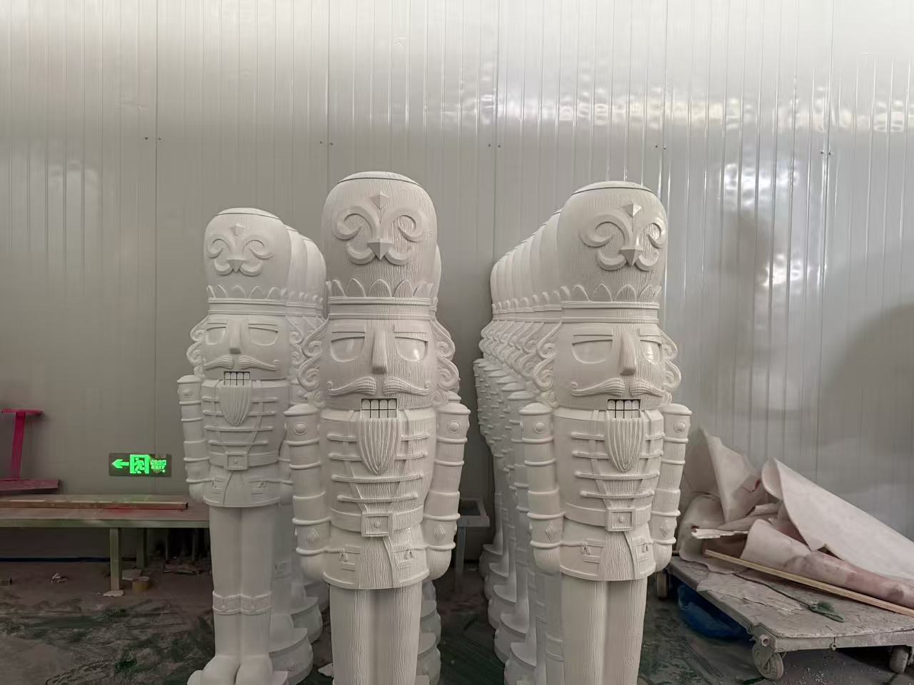 Character and IP sculpture in its original project or workshop setting