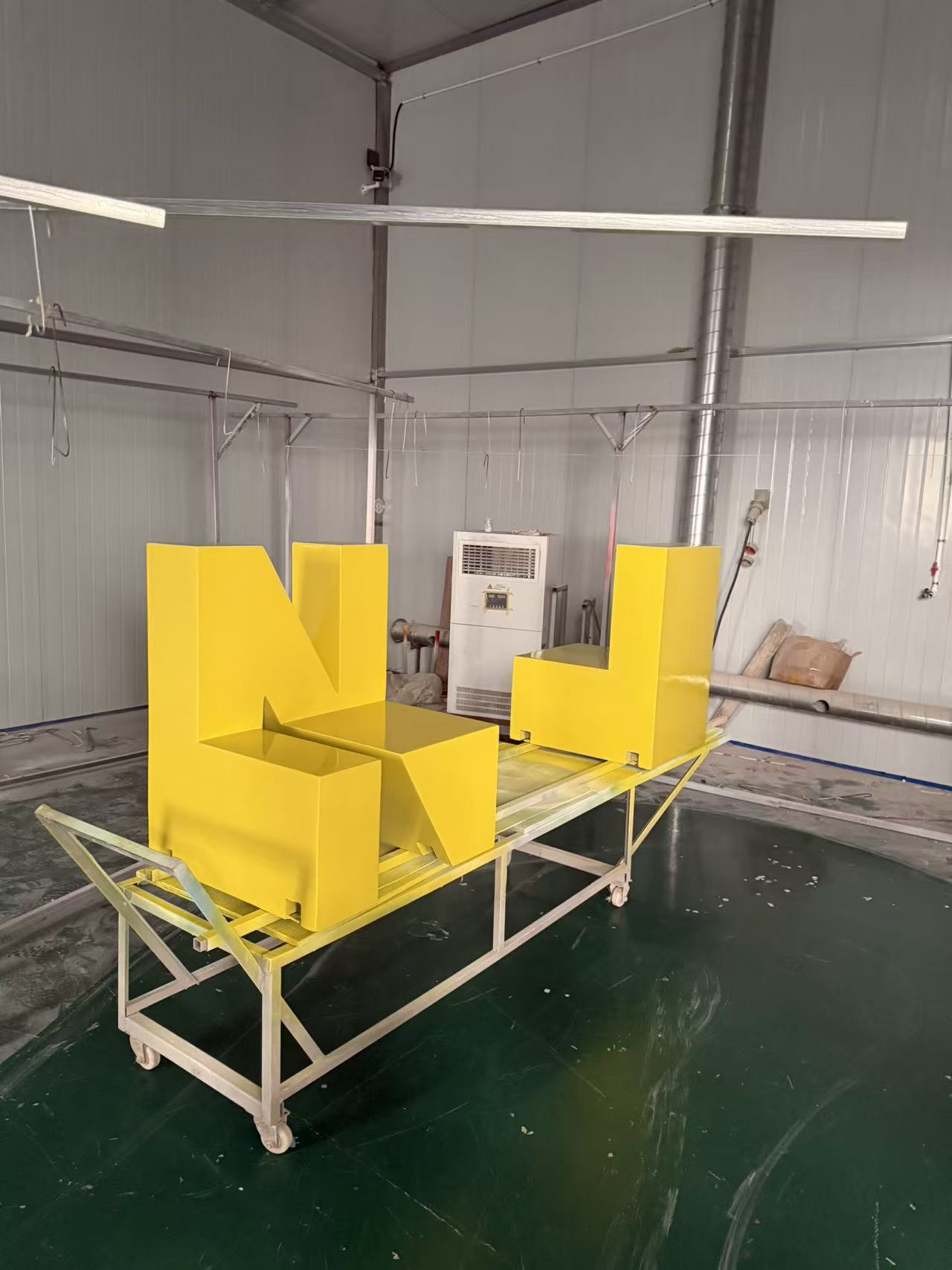 Sculptural seating in its original project or workshop setting