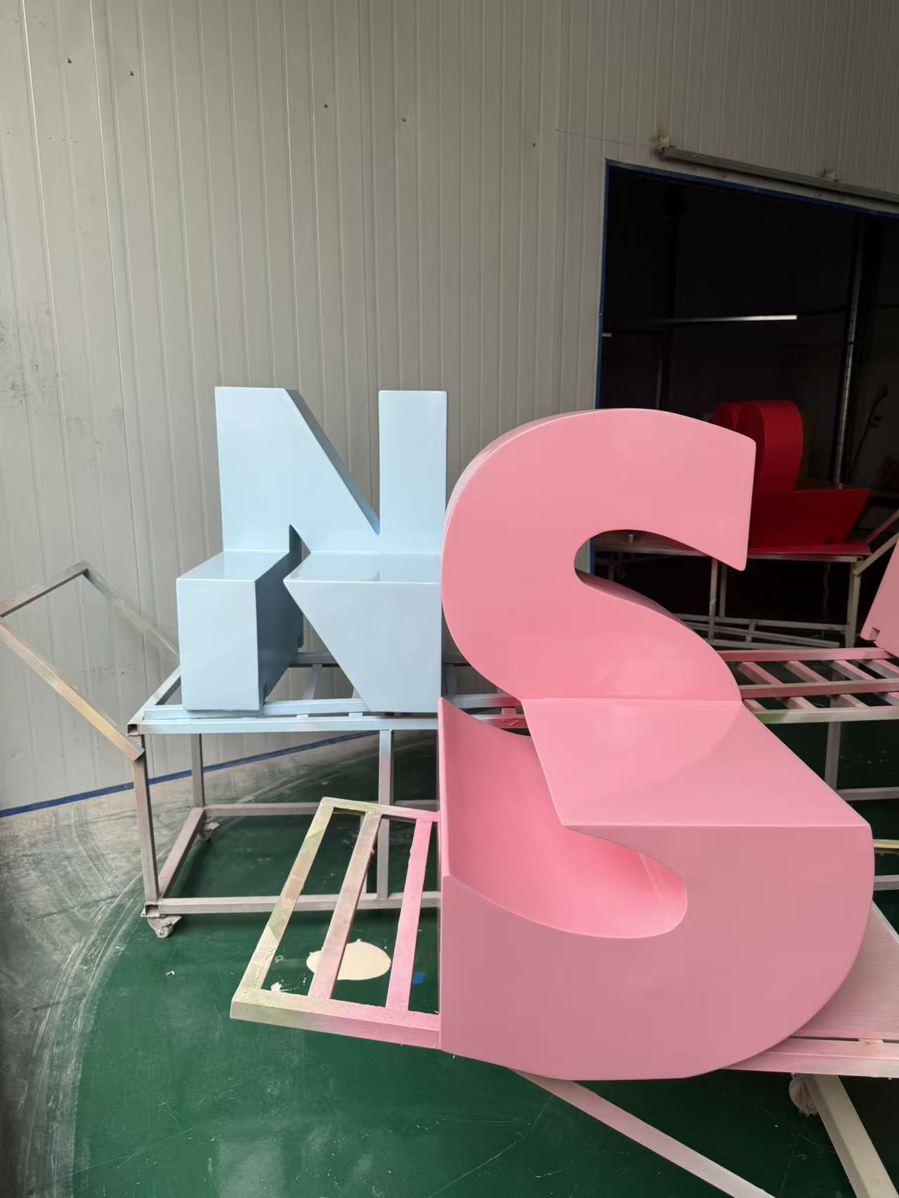 Sculptural seating in its original project or workshop setting