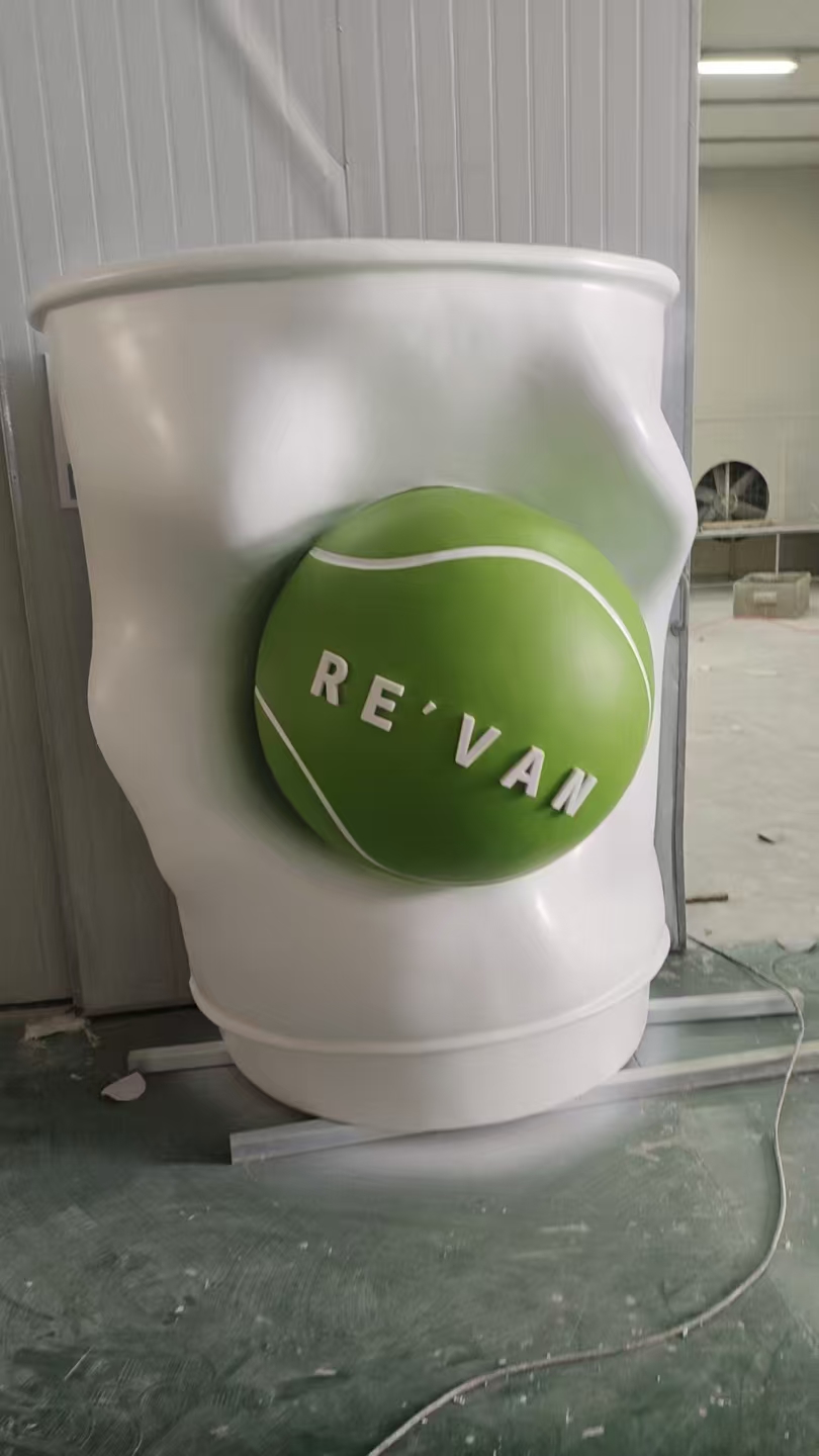 Custom landmark sculpture in its original project or workshop setting